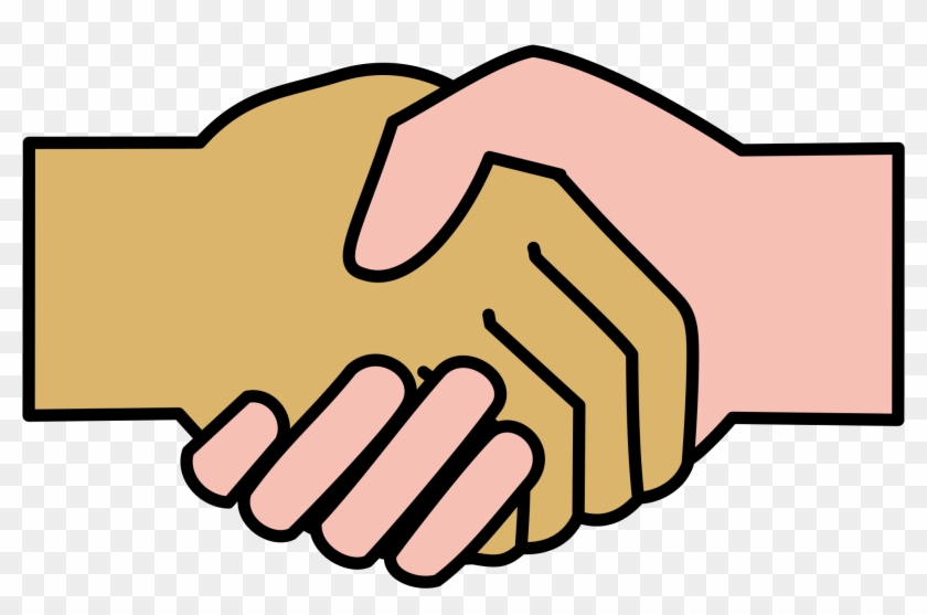 Transparent Handshake - Non Fraudulent Voluntary Exchange Clipart