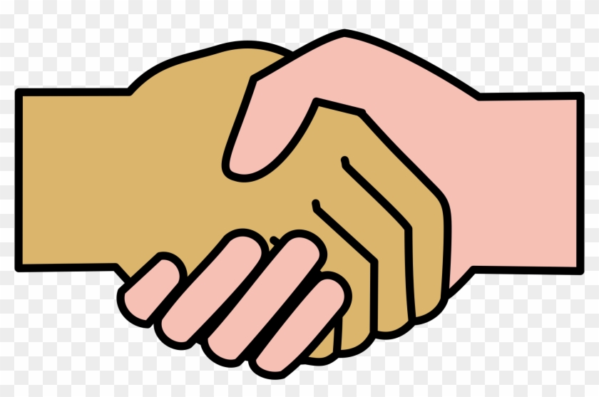 Transparent Handshake - Non Fraudulent Voluntary Exchange Clipart #42677