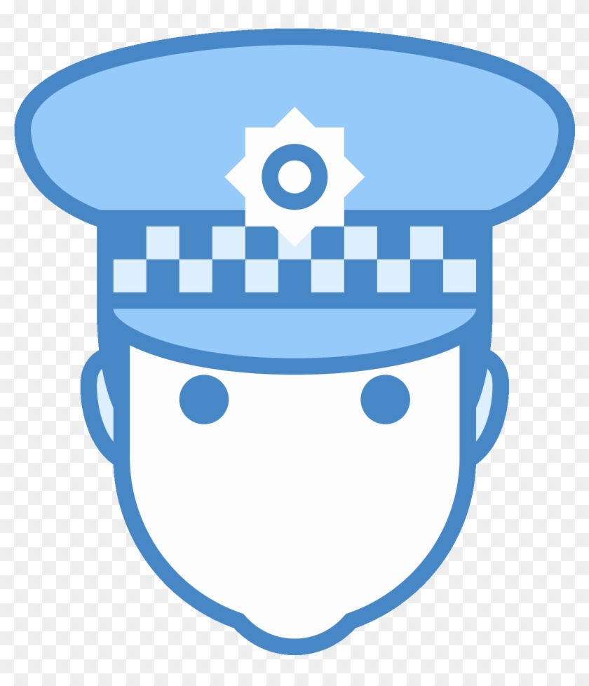Uk Police Officer Icon - Police Icon Vector Illustration Graphic Png Clipart #42794