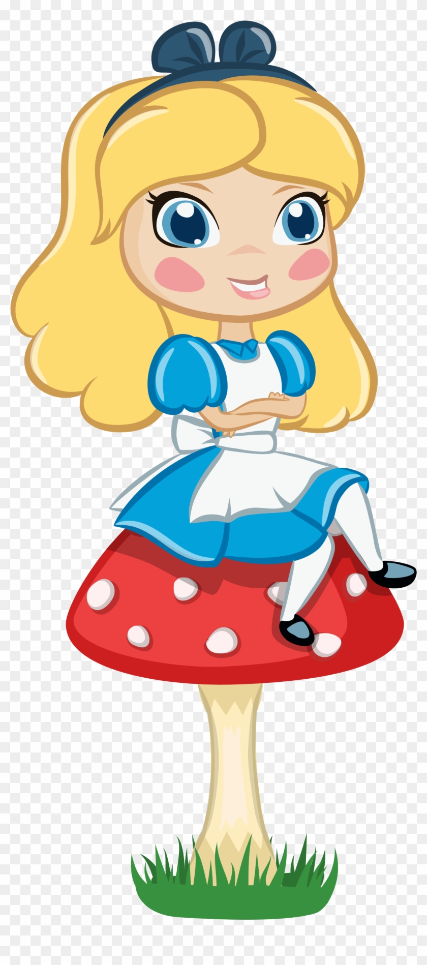 Alice Clipartist Poster Art Png - Mushrooms In Alice In Wonderland Clipart Transparent Png #42877