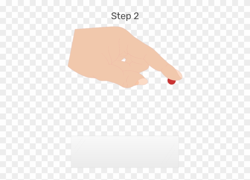 An Animation Of A Drop Of Blood Being Placed On One - Illustration Clipart #42919