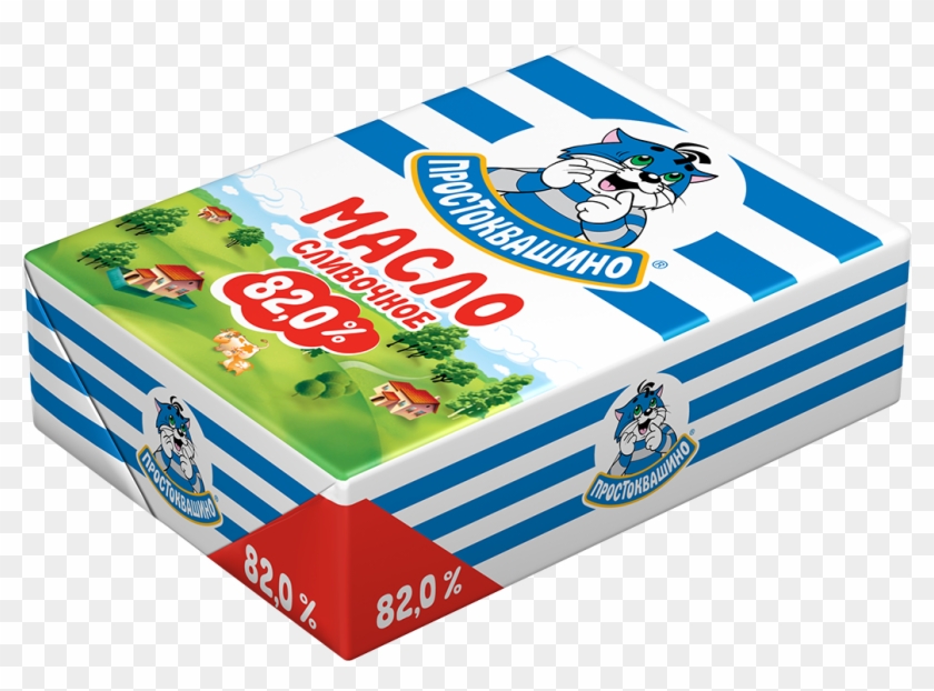 Butter Png - Масло Сливочное Простоквашино 82% Clipart (#42969) - PikPng