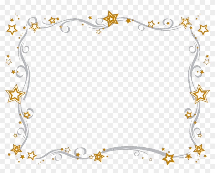 Stars Bling Cliparts - New Year Clipart Border - Png Download