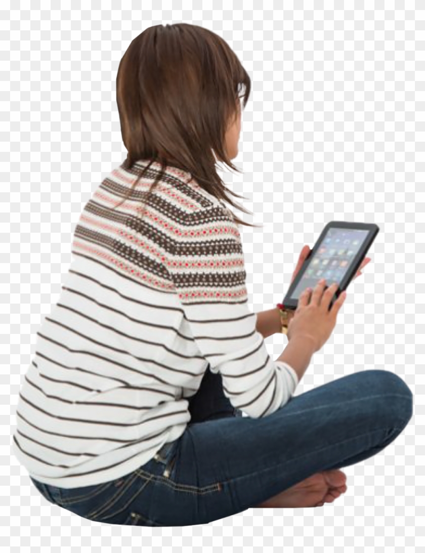 Woman Sitting Back - Back Png People Sitting Clipart #43168
