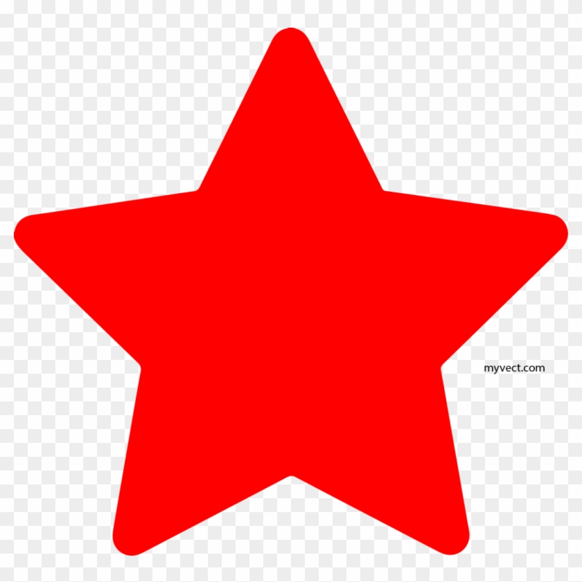 Red Star Vector - Red Star Vector Png Clipart #43492