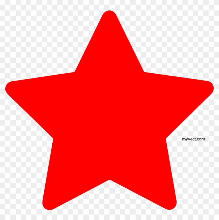 Red Star Vector - Red Star Vector Png Clipart