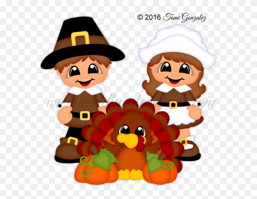 Cuties Thanksgiving Pinterest Clip - Cartoon - Png Download #43516