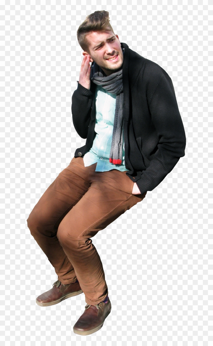 Sitting Man Png - Man Sitting Jacket Png Clipart #43762