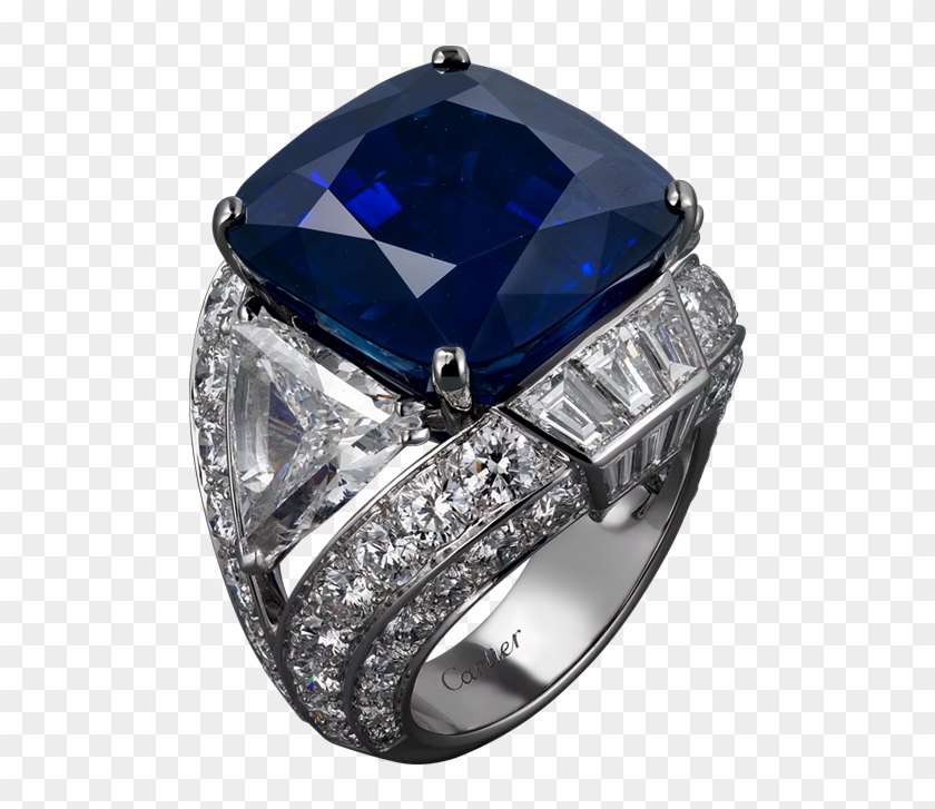 Blue Diamond Ring Png Clipart - Ring Blue Transparent #43884