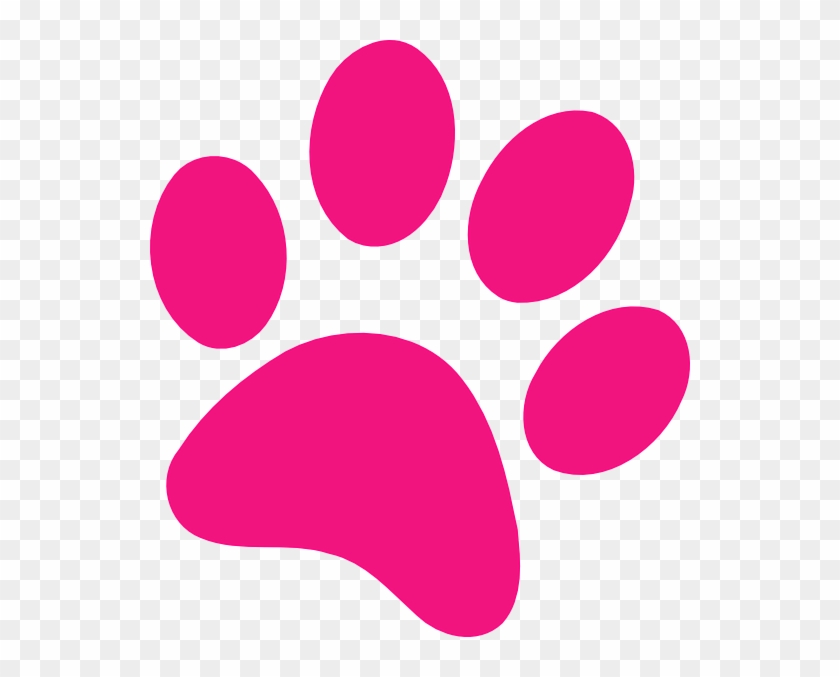 Image Library Download Cat Paw Prints Clipart - Pink Paw Print Clip Art - Png Download