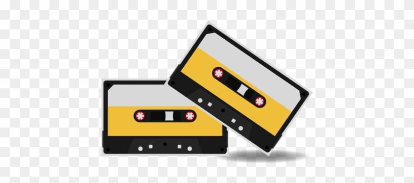 Cassette Tape Vectors - Cassette Tape Flat Vector Clipart #44402