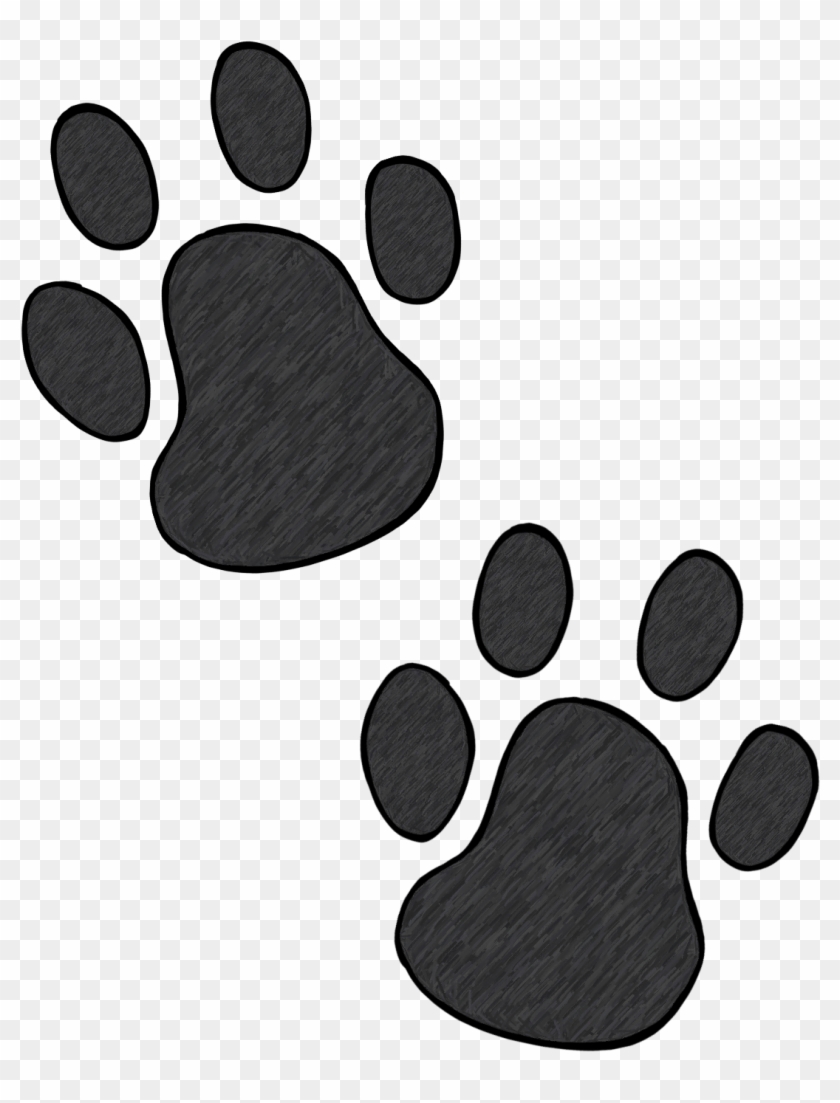 Paw Prints Dog Paw Print Stamps Dog Prints Clip Art - Dog Paw Doodle Png Transparent Png