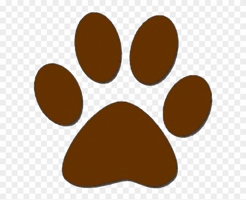 Dog Paw Prints Brown Dog Paw Print Clipart Free To - Brown Paw Print Clipart - Png Download