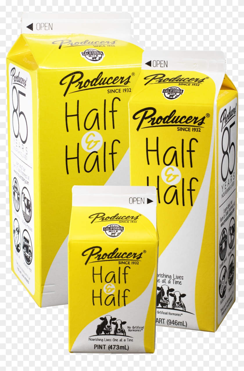 Half & Half - Producers Dairy Clipart #44749