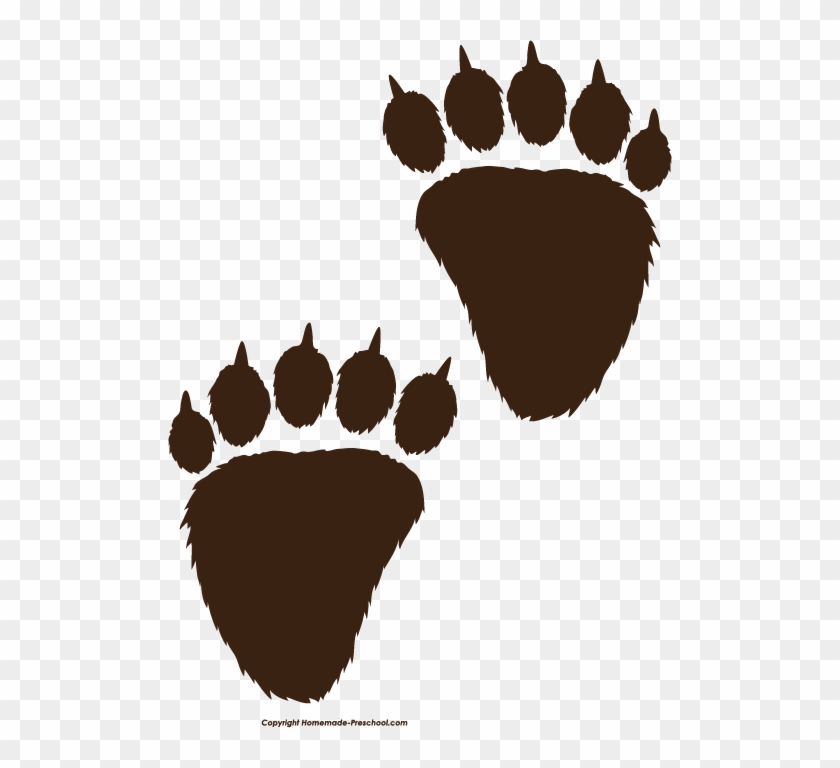 Bear Paw Print Black Clipart Pencil And In Png - Bear Paw Print Clipart Transparent Png #44789