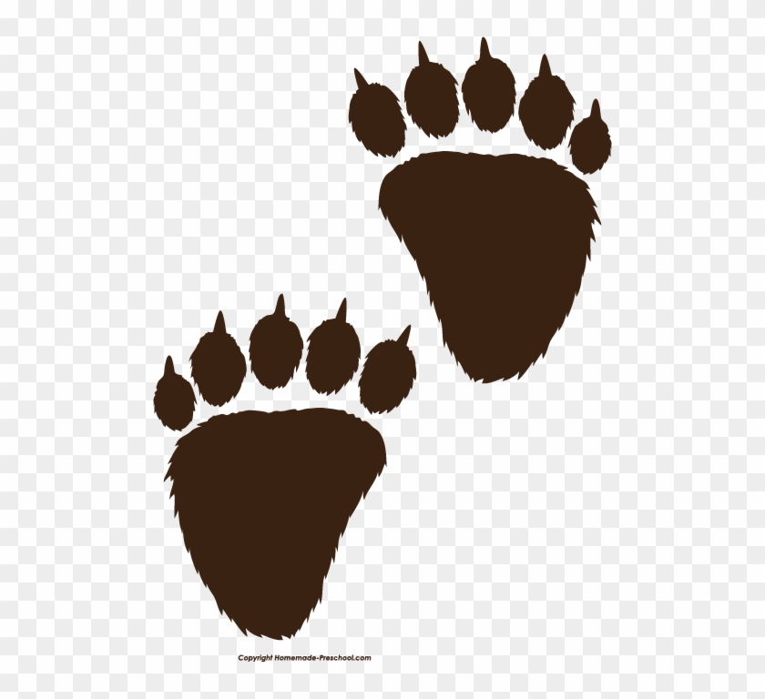 Bear Paw Print Black Clipart Pencil And In Png - Bear Paw Print Clipart Transparent Png