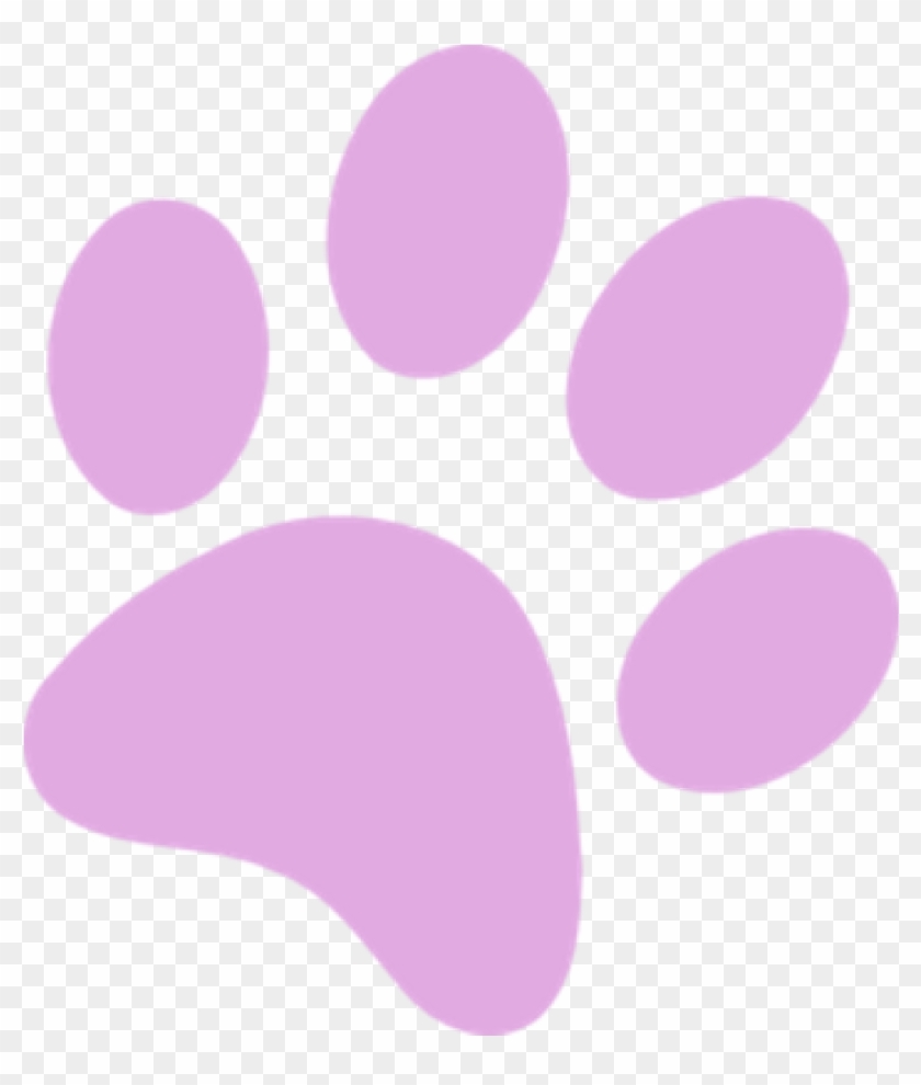 Purple Paw Prints Purple Paw Print Transparent Png - Purple Paw Print Png Clipart #44819