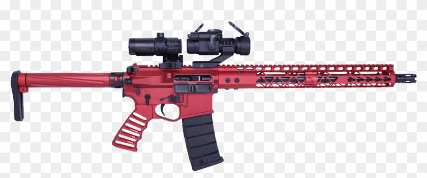 Red Rifle - Ar 15 Red Handguard Clipart