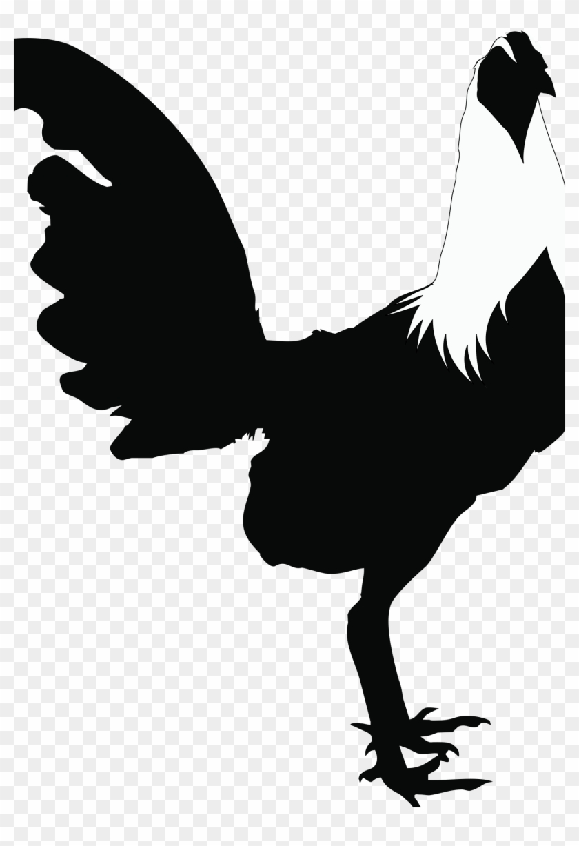 This Free Icons Png Design Of Rooster-black&white Clipart #44873