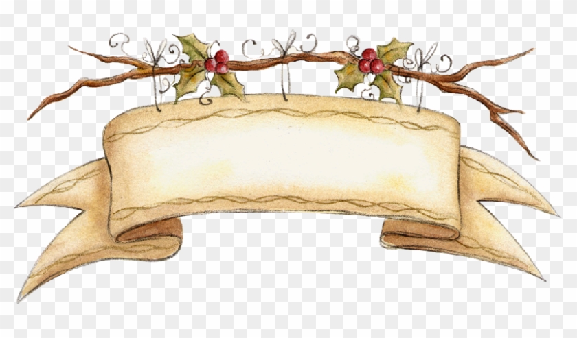 Clipart Royalty Free Backgrounds Textures Frames Swirls - Christmas Vintage Banner Png Transparent Png