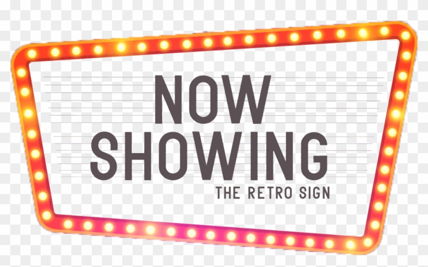 Theatre Cinema Neon Material Signboard Sign Deduction Clipart #45280