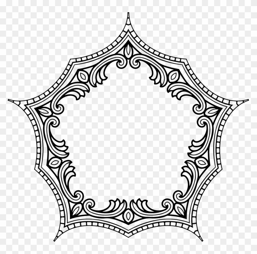 Picture Frames Decorative Arts Borders And Frames Retro - Vintage Style Frame Clipart