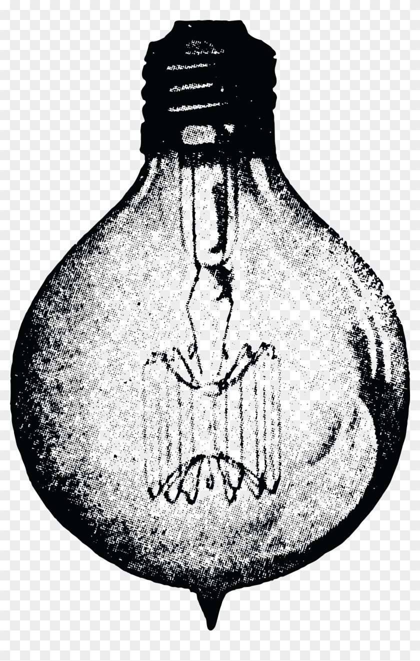 Free Clipart Of A Vintage Light Bulb - Png Download