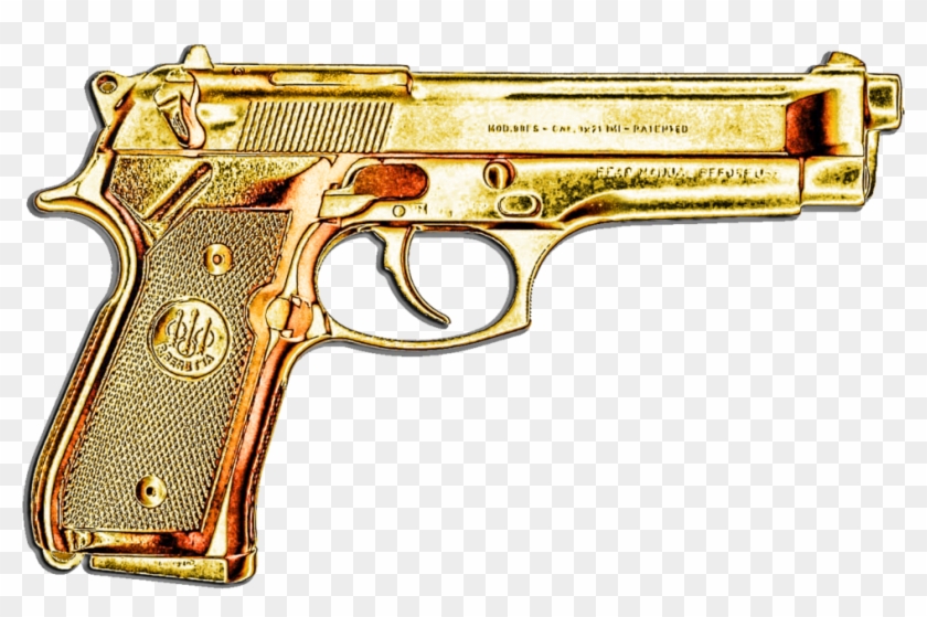 Gold Gun Png Clipart