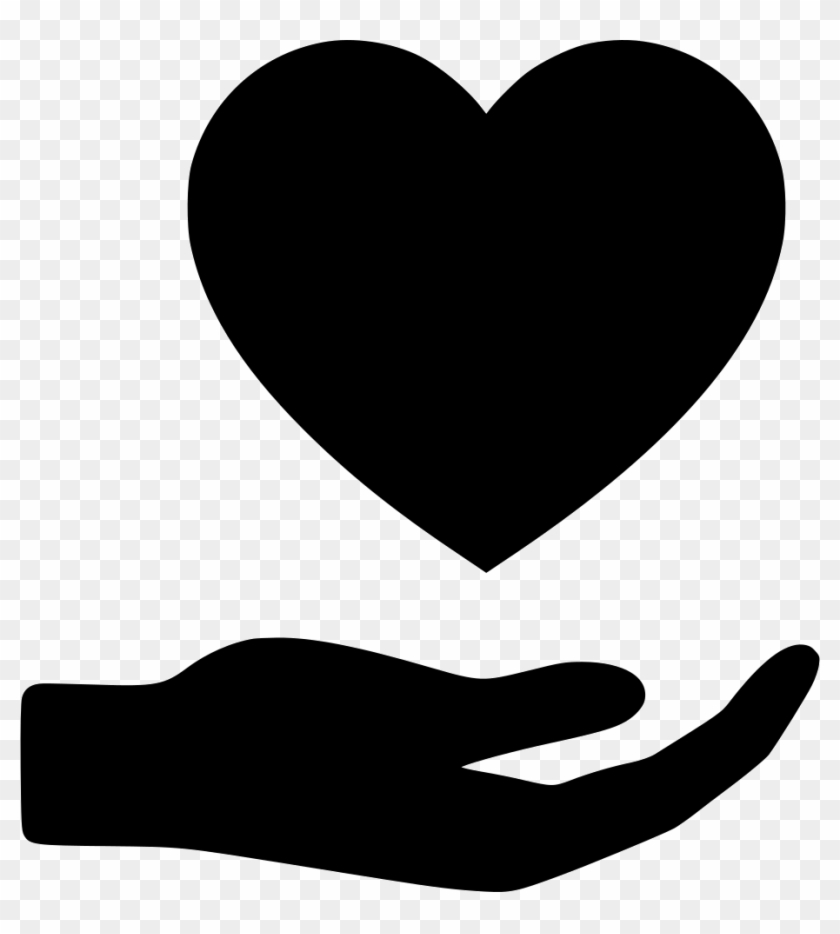 Hand Heart Svg Png Icon Free Download - Hand With Heart Svg Clipart #45927
