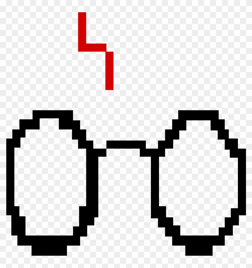 Harry Potter Glasses - Computer Mouse Pixel Art Clipart