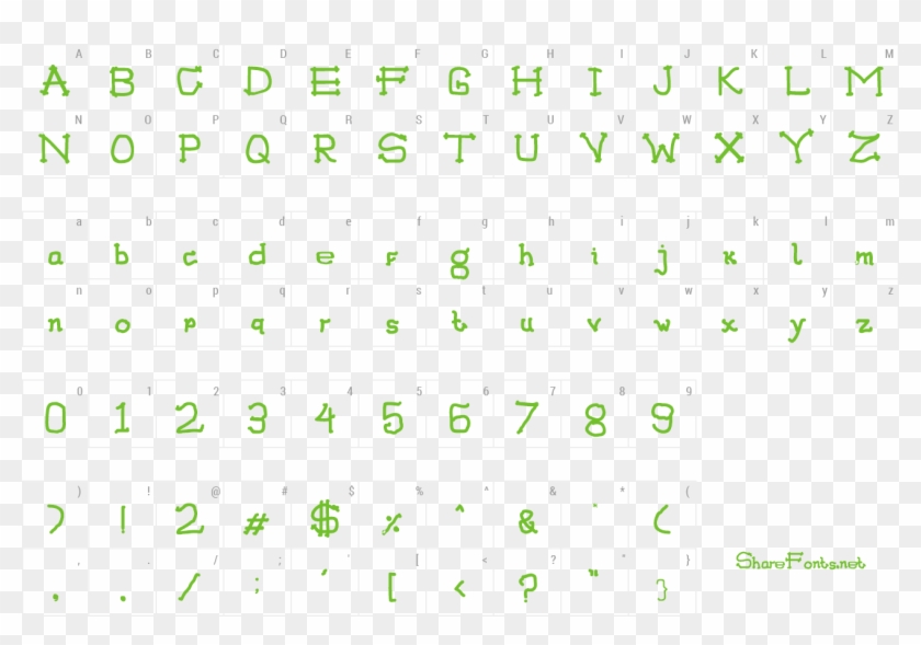 Font The Bandage Preview - Font Leaves Ttf Clipart