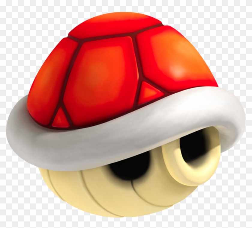 Mario Turtle Shell Png - Red Shell Mario Kart Clipart #46403