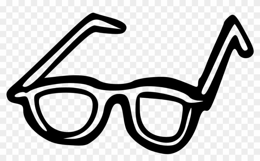 28 Collection Of Glass Clipart Black And White - Sunglasses Clip Art - Png Download