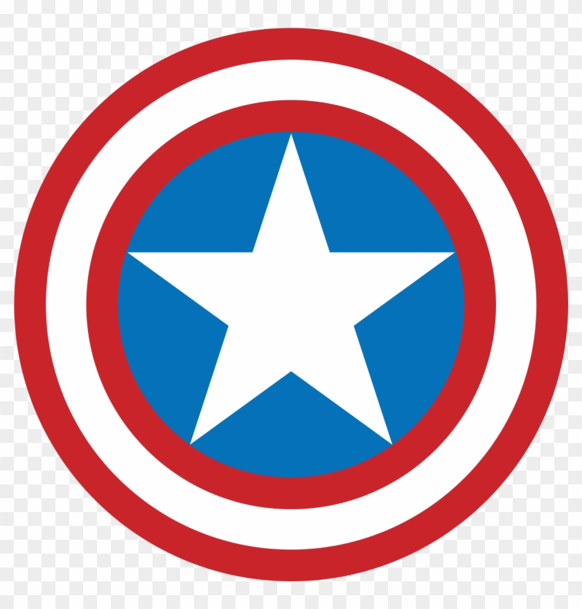 Captain America Shield - Logo Capitan America Vectorizado Clipart #47211