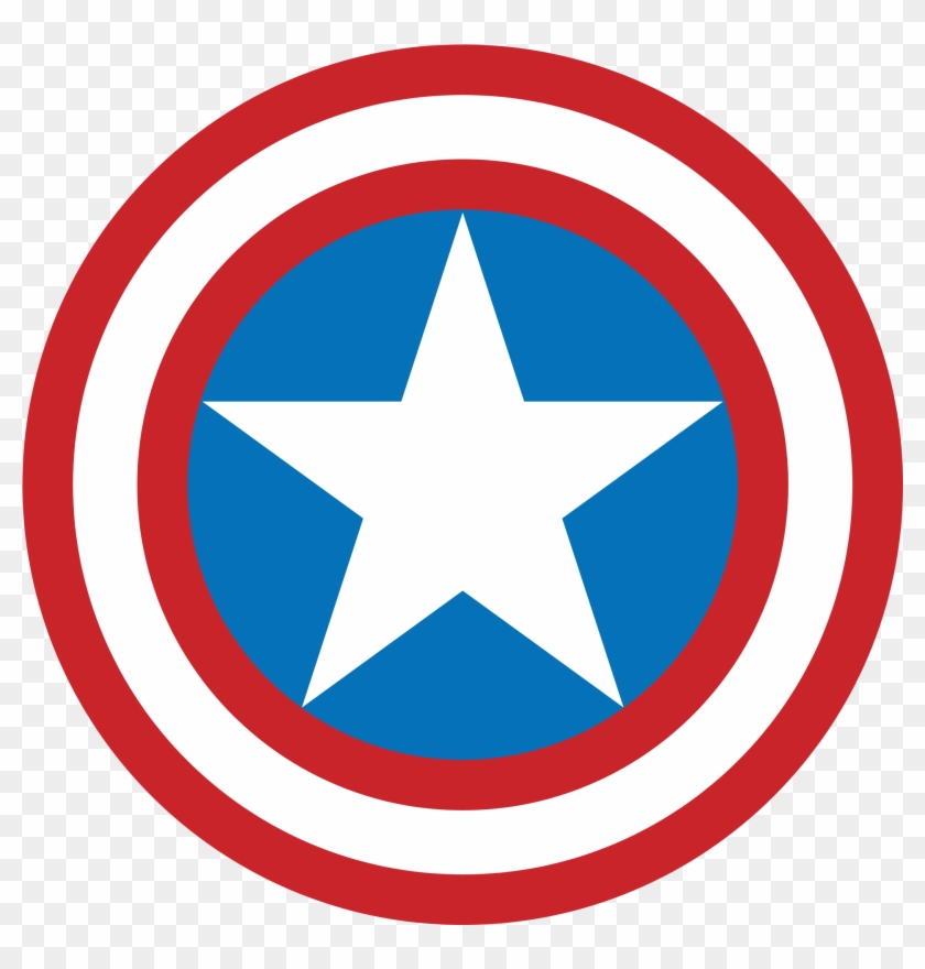 Captain America Shield - Logo Capitan America Vectorizado Clipart