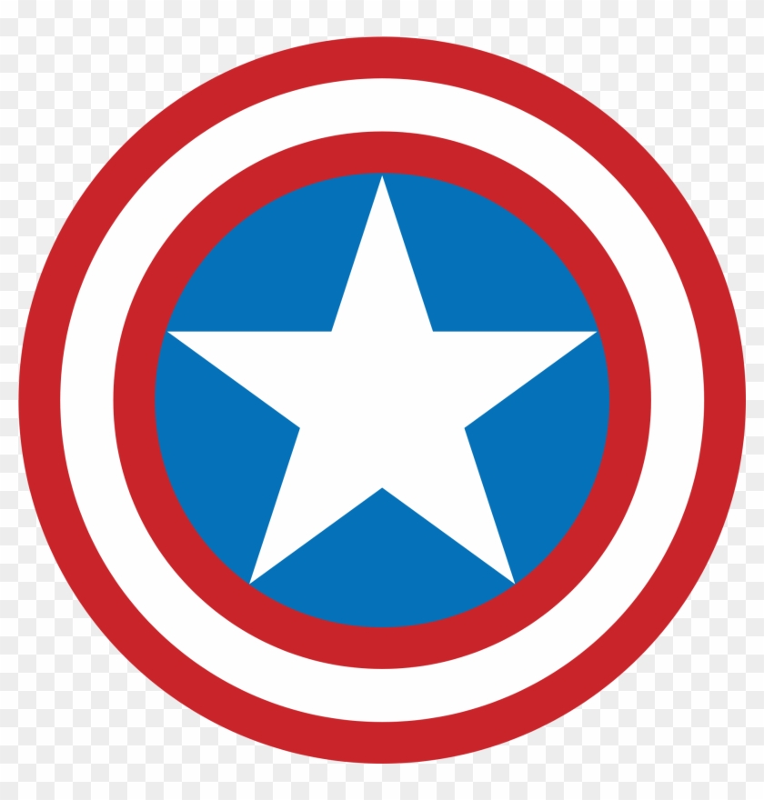 Captain America Shield - Logo Capitan America Vectorizado Clipart
