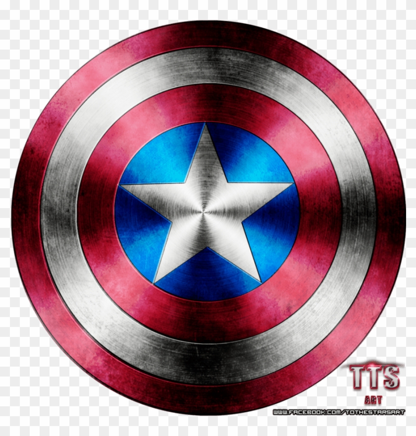 Captain America Shield - Captain America's Shield Drawing Clipart #47467