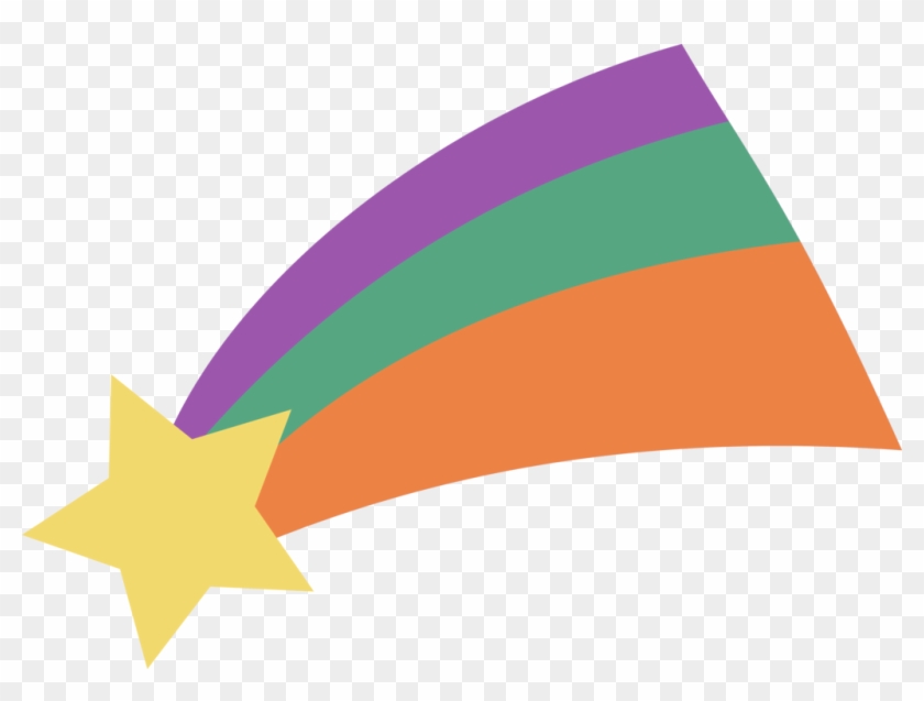 Flat Design Shooting Star - Shooting Star Gravity Falls Png Clipart