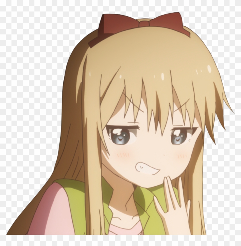 Transparent anime girl face