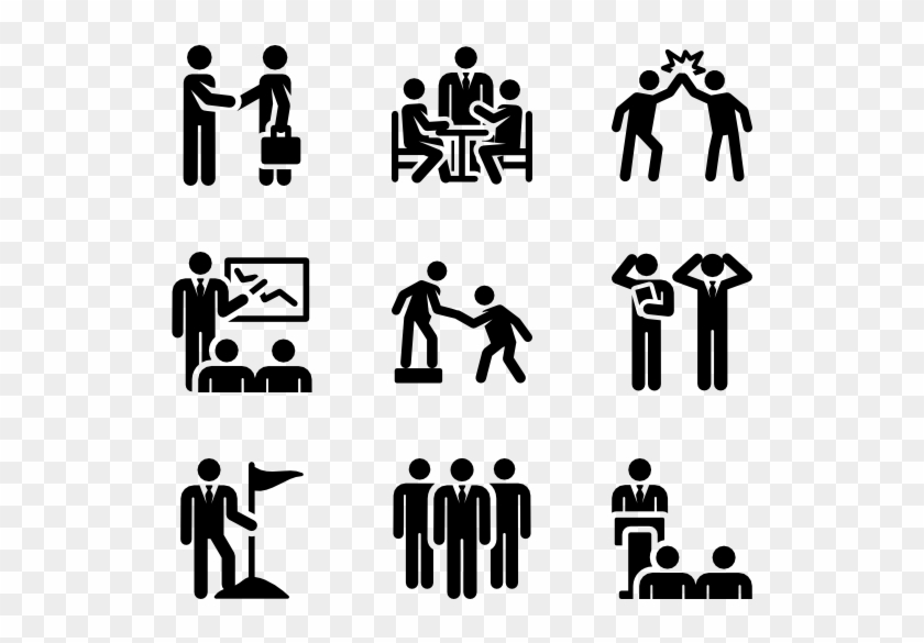 Team Organization Human Pictograms - Military Icon Vector Clipart #47757