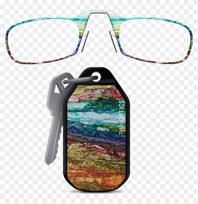 Thinoptics Now Offers Artlifting Printed Key Chain - Glasses Clipart