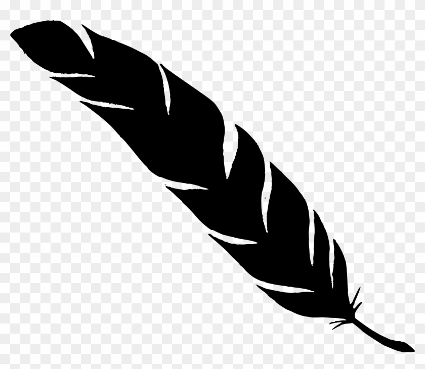 6 Simple Feather Silhouettes Png Transparent Onlygfx - Feather Silhouette Clipart