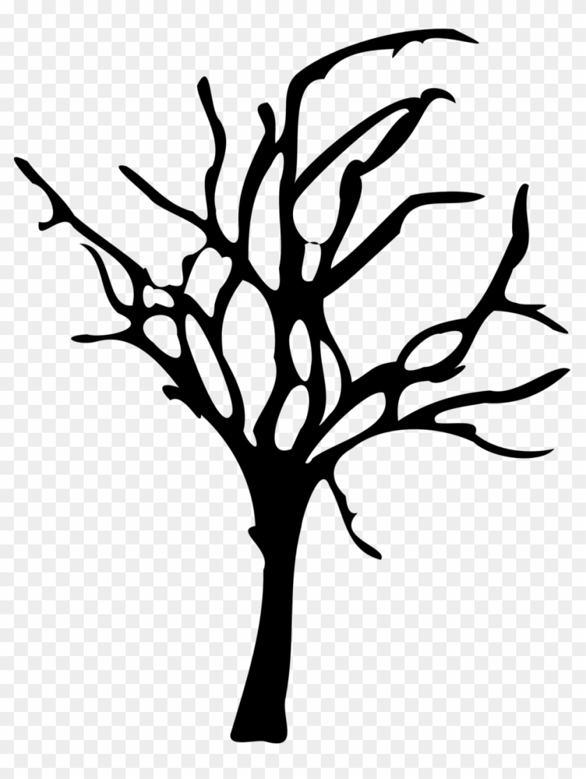 Tree Silhouette Clipart - Dead Tree Vector Png Transparent Png #48089