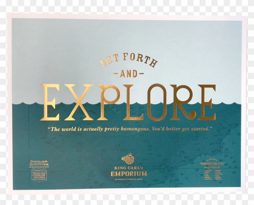 Motivational Exploring Adventure Poster - Book Cover Clipart