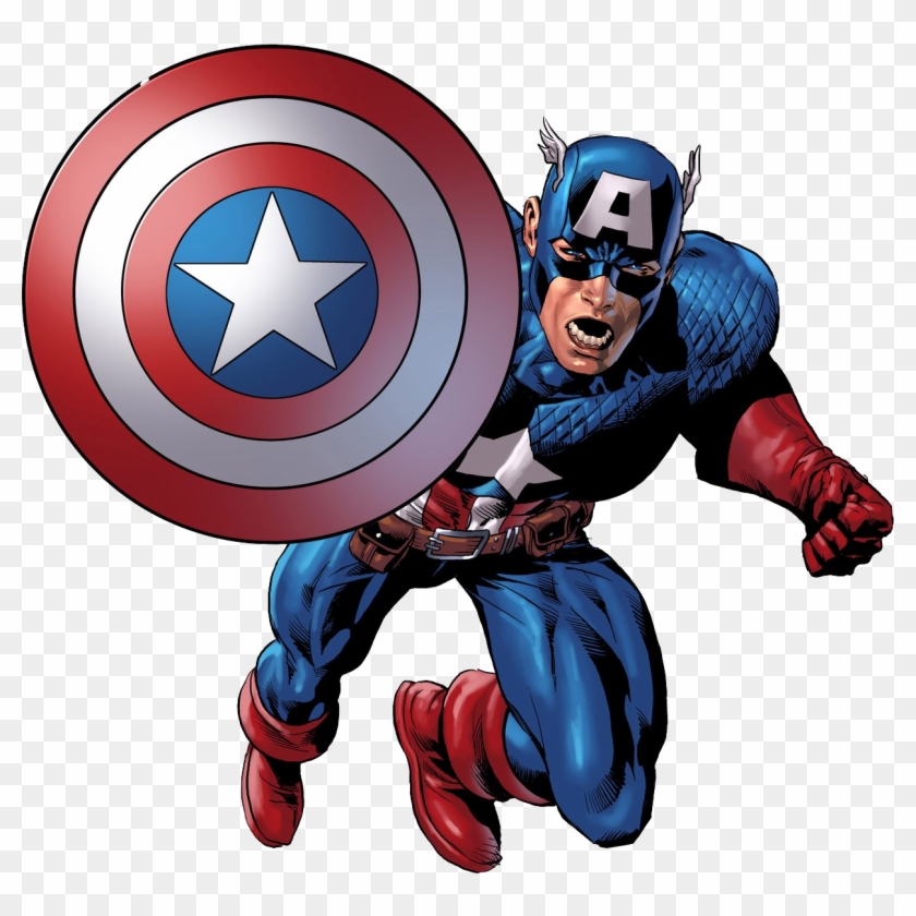 Captain America Clip Art - Captain America Comic Png Transparent Png