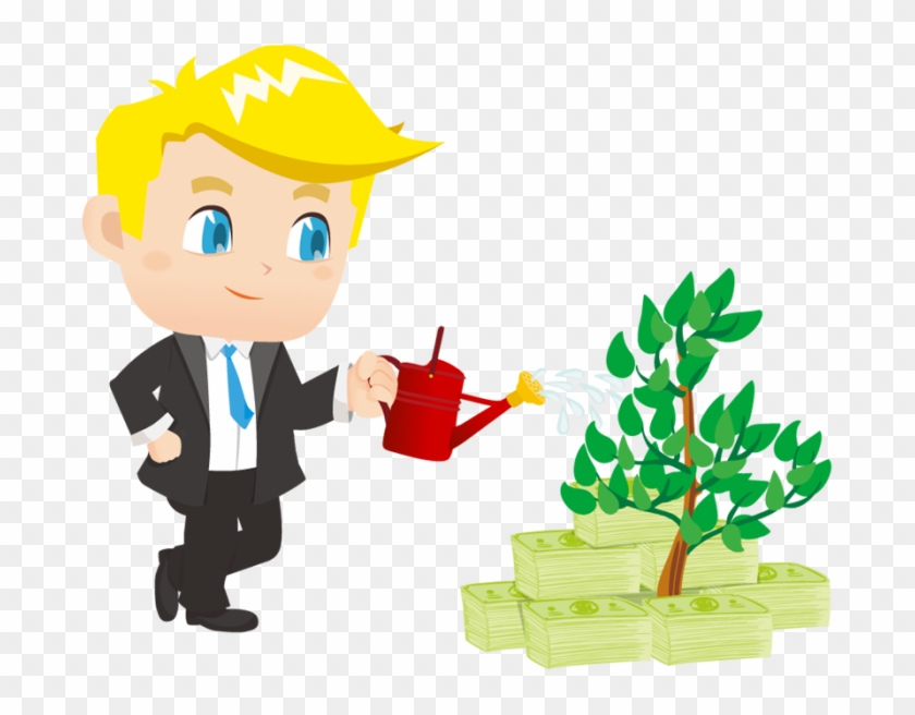 Businessman Png Money - Png Businessman With Money Cartoon Clipart