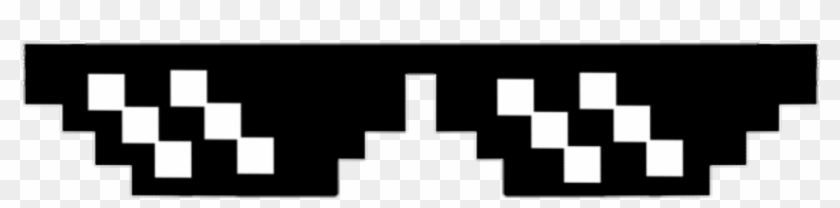 8 Bit Glasses - Stencil Clipart