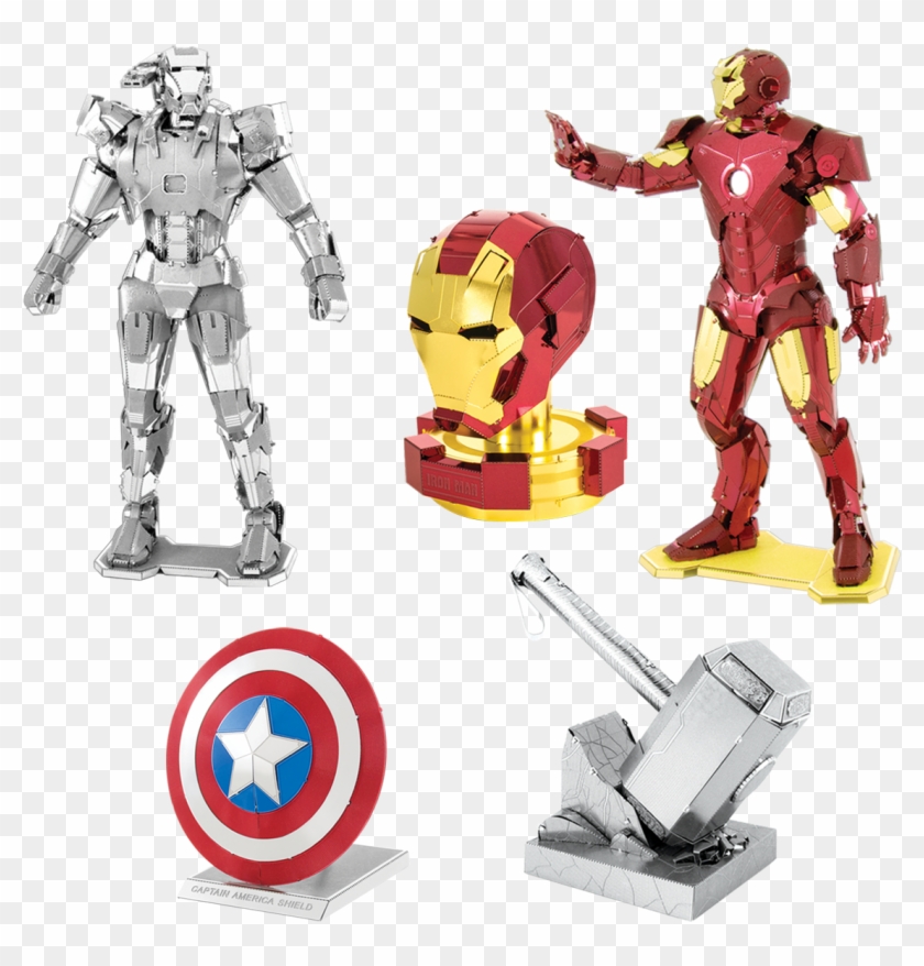 Picture Of Set Avengers - Metal Earth Puzzles Marvel Clipart #48690