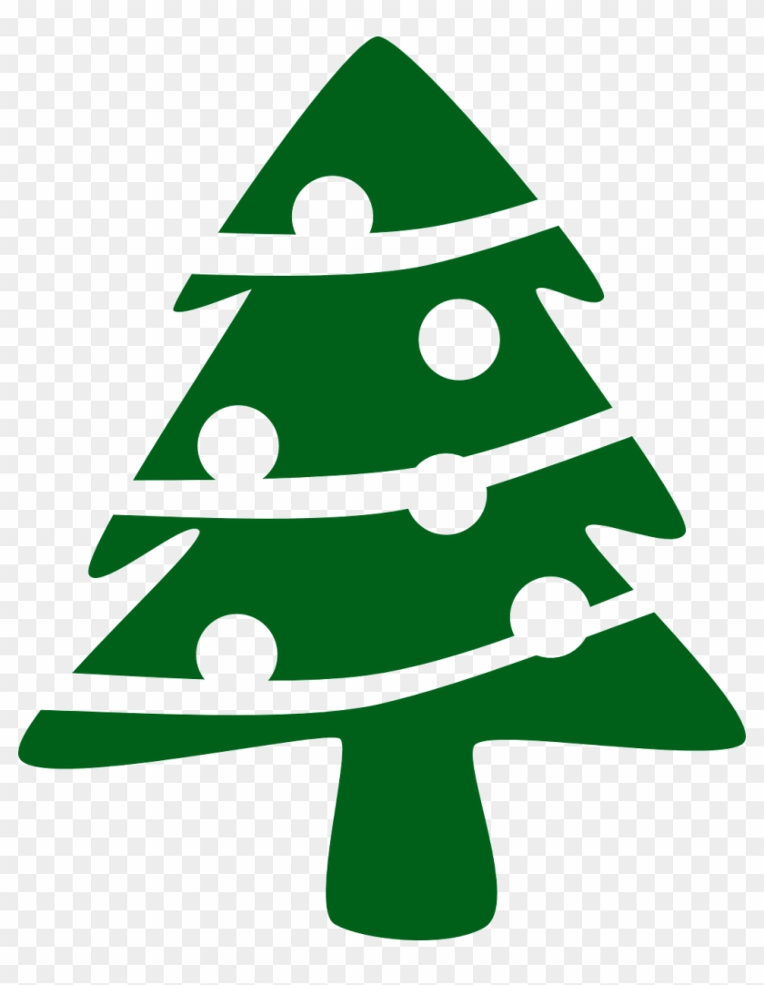 Fir Vector - Christmas Tree Silhouette Png Clipart #48808