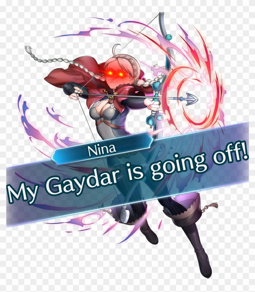 Can I Get Uhh Some Nina Yelling "my Gaydar Is Going - Fire Emblem Heroes Nina Clipart #48921